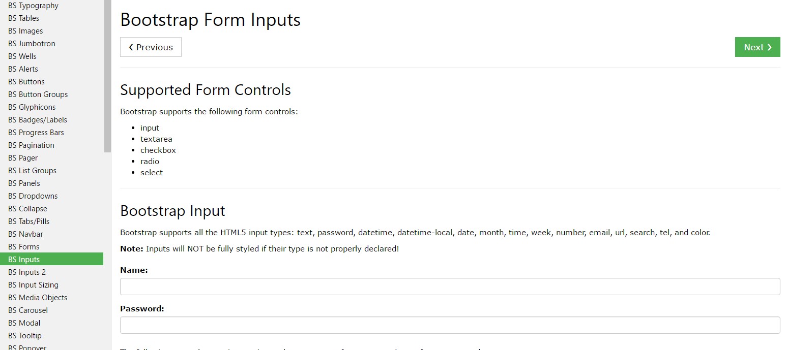 Bootstrap Input Button