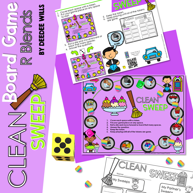 Clean Sweep R Blends Clever School Teacher