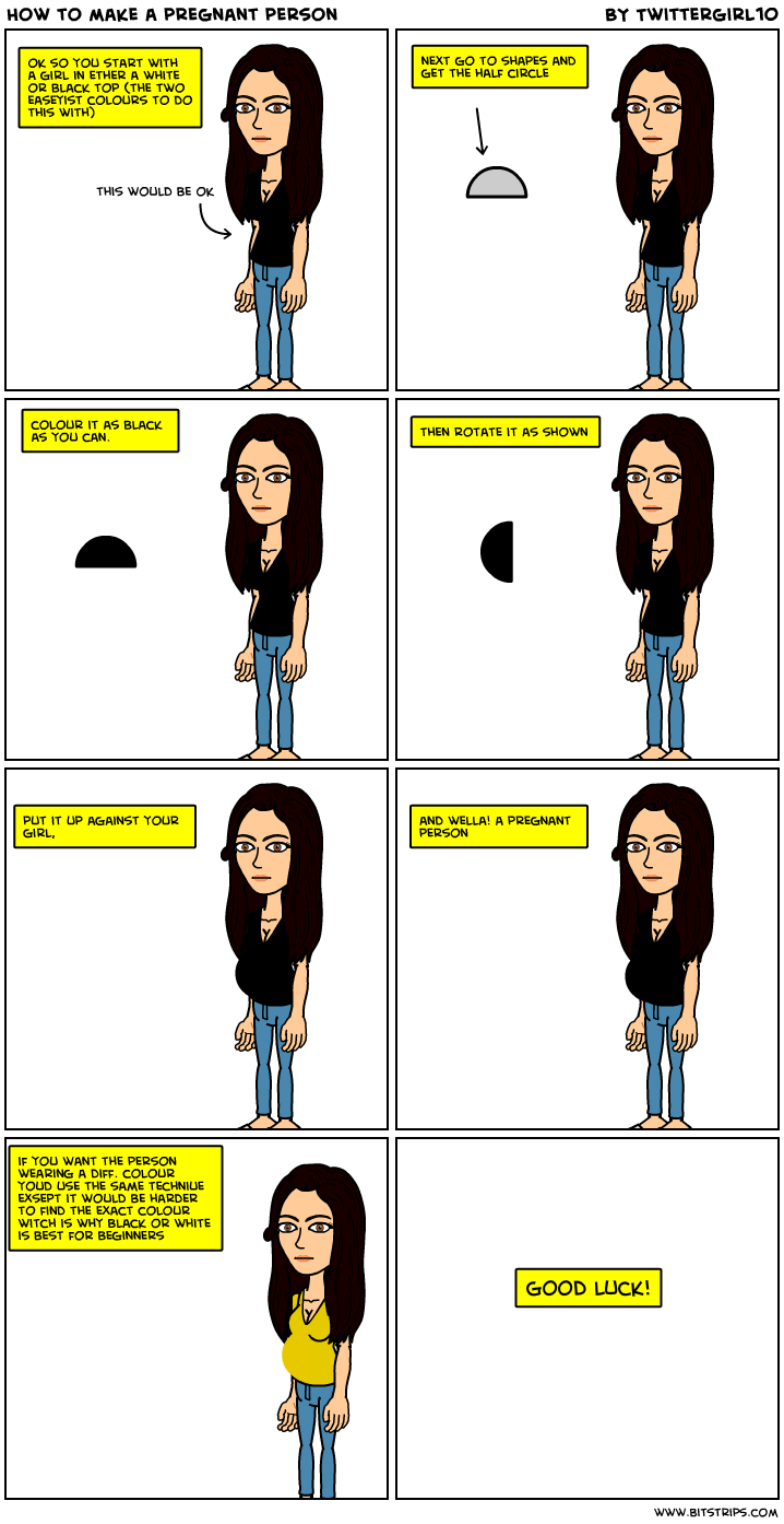 How to make a pregnant person Bitstrips