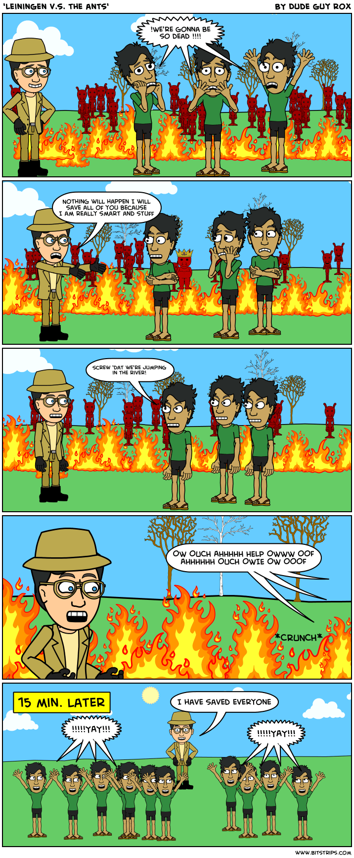 What happens in Leiningen Versus the Ants? –.