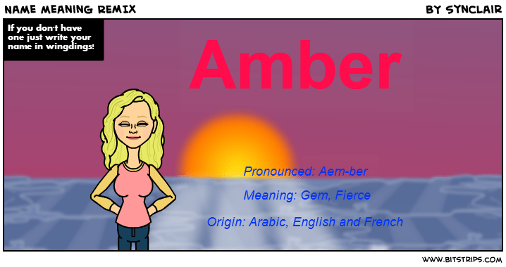 Name meaning REMIX Bitstrips
