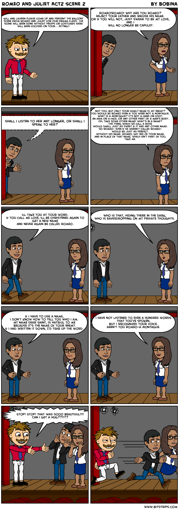Romeo and Juliet Act2 Scene 2 Bitstrips