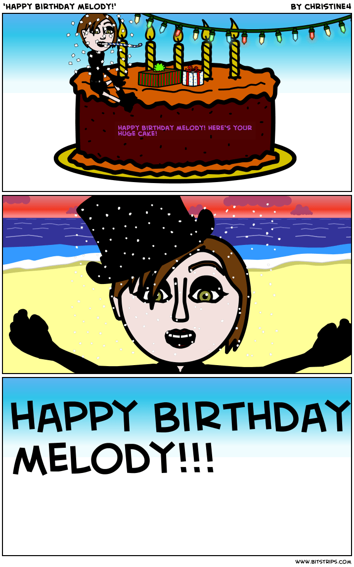 'Happy birthday melody!' Bitstrips