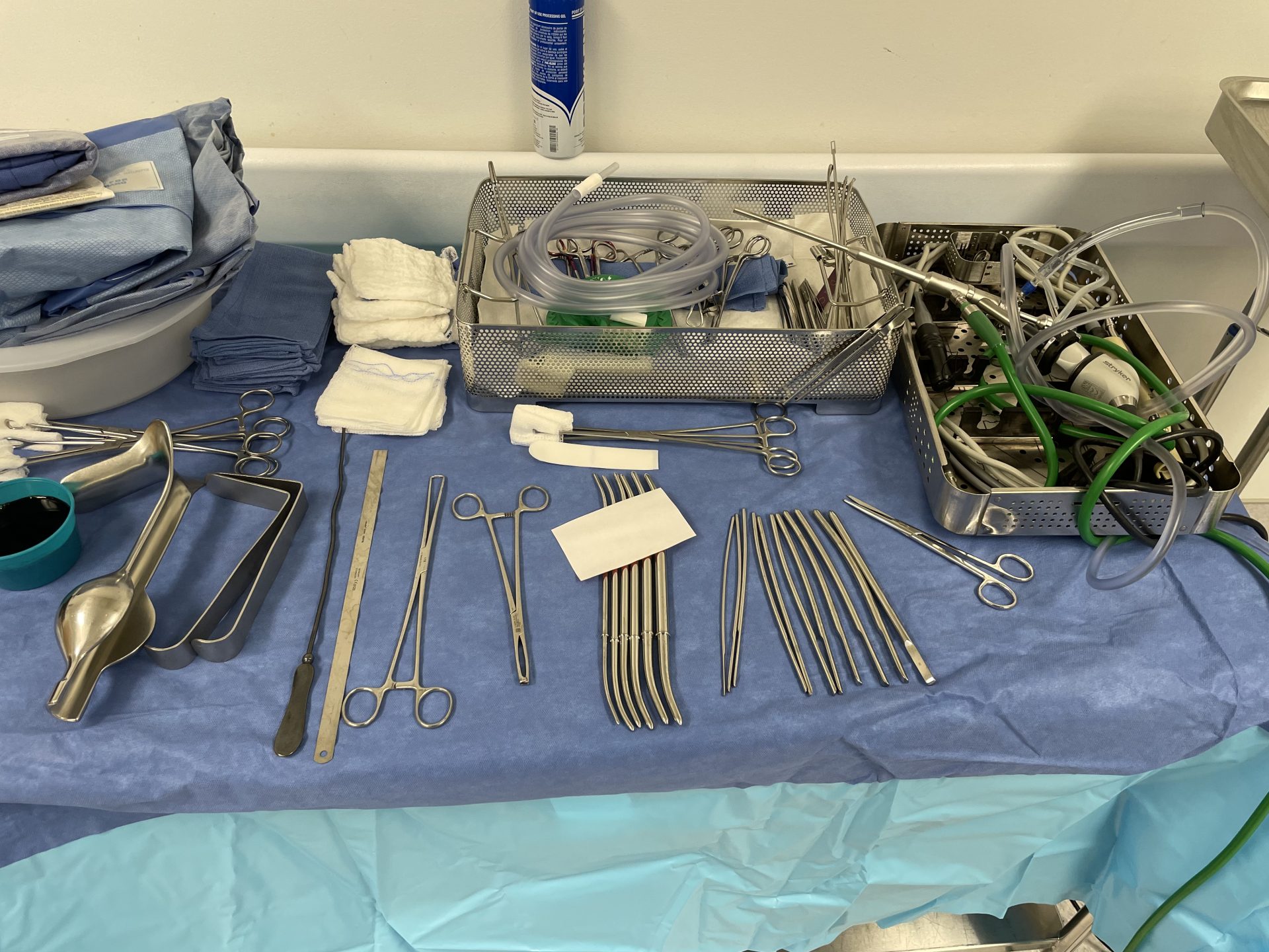 Dilation & Curettage (D&C) mayo stand and back table setup CSTSetup