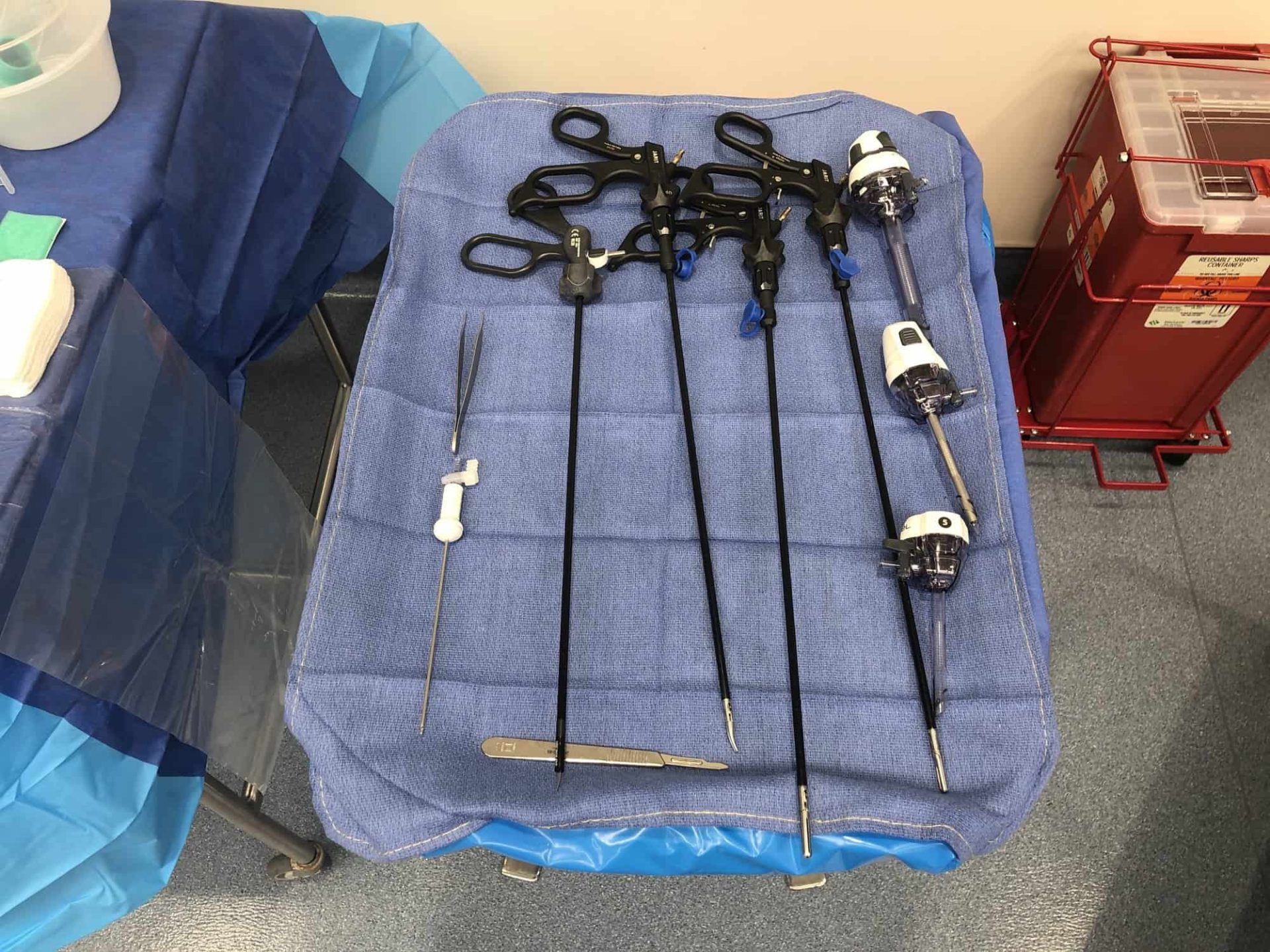 Laparoscopic Appendectomy instruments for mayo setup CSTSetup
