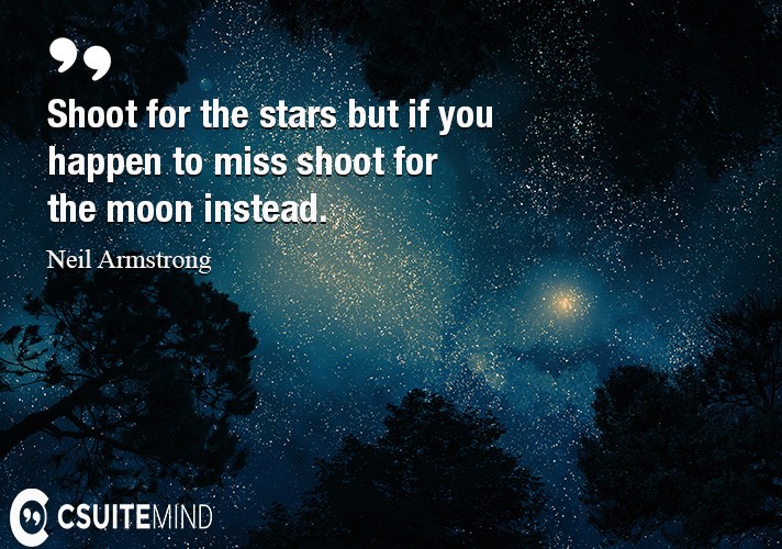 Shoot For The Moon Quote Les Brown Quote Shoot For The Moon And If