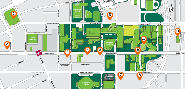 Cleveland State University Map 27 Cleveland State University Campus Map Maps Database Source