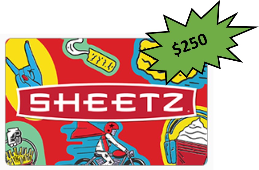 250 Sheetz Gift Cards Clear Spring Volunteer Fire Company