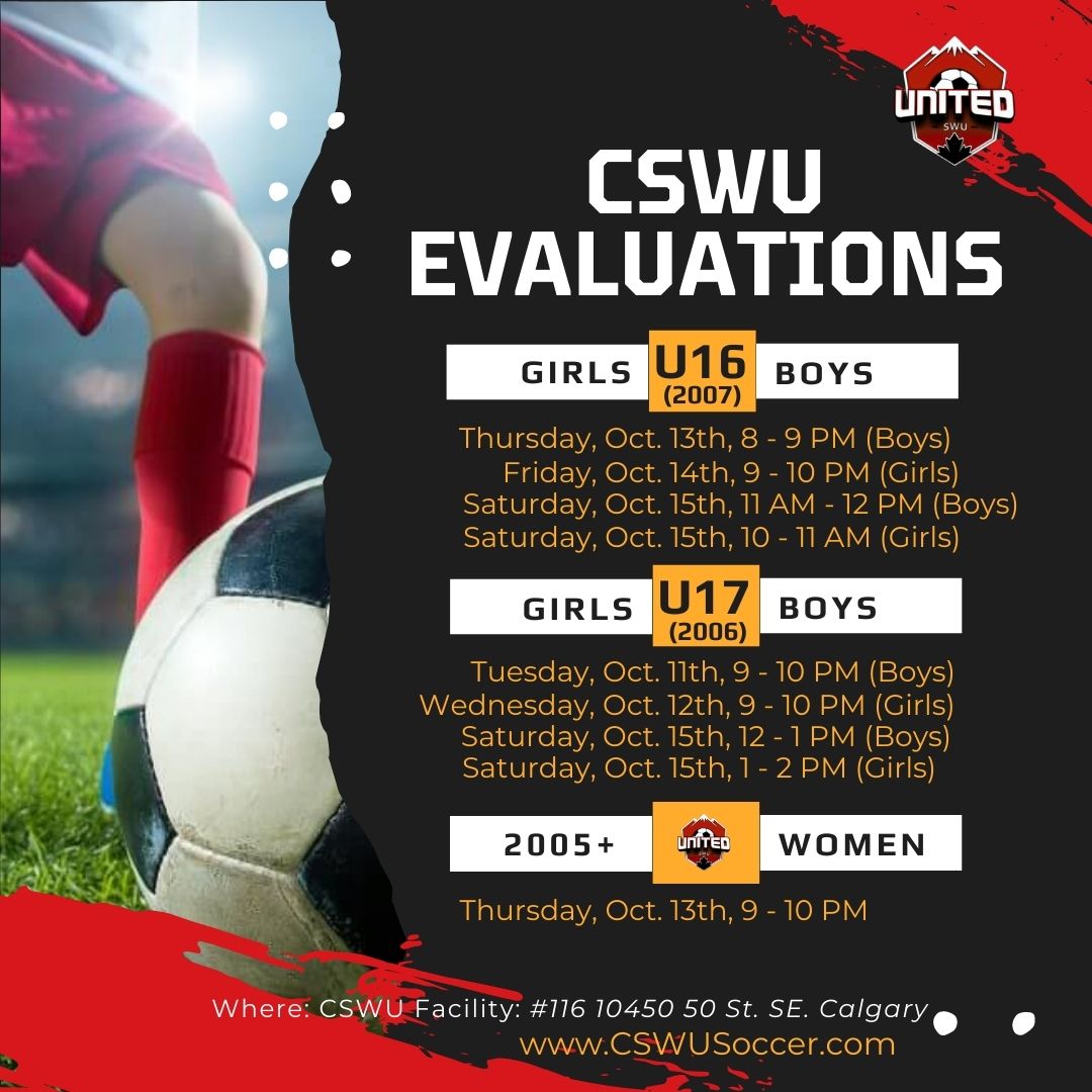 Evaluations Page Calgary Southwest United Soccer Club