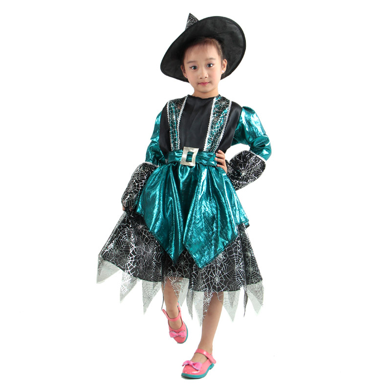 ชุดคอสเพลย์เด็กแฟชั่น ปาร์ตี้แฟนซีฮาโลวีน ชุดแม่มดเวทมนตร์เจ้าหญิง
