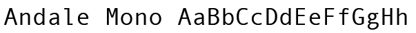 Download Andale Mono Font