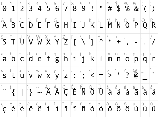 Download Andale Mono Font