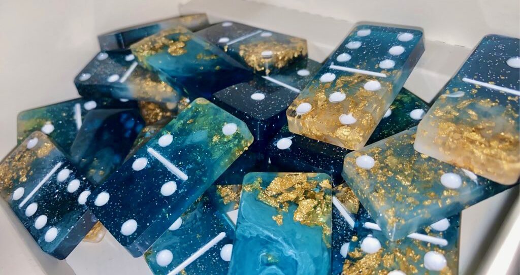 Check out these Resin Dominos I Made !! CT101 Digital Storytelling