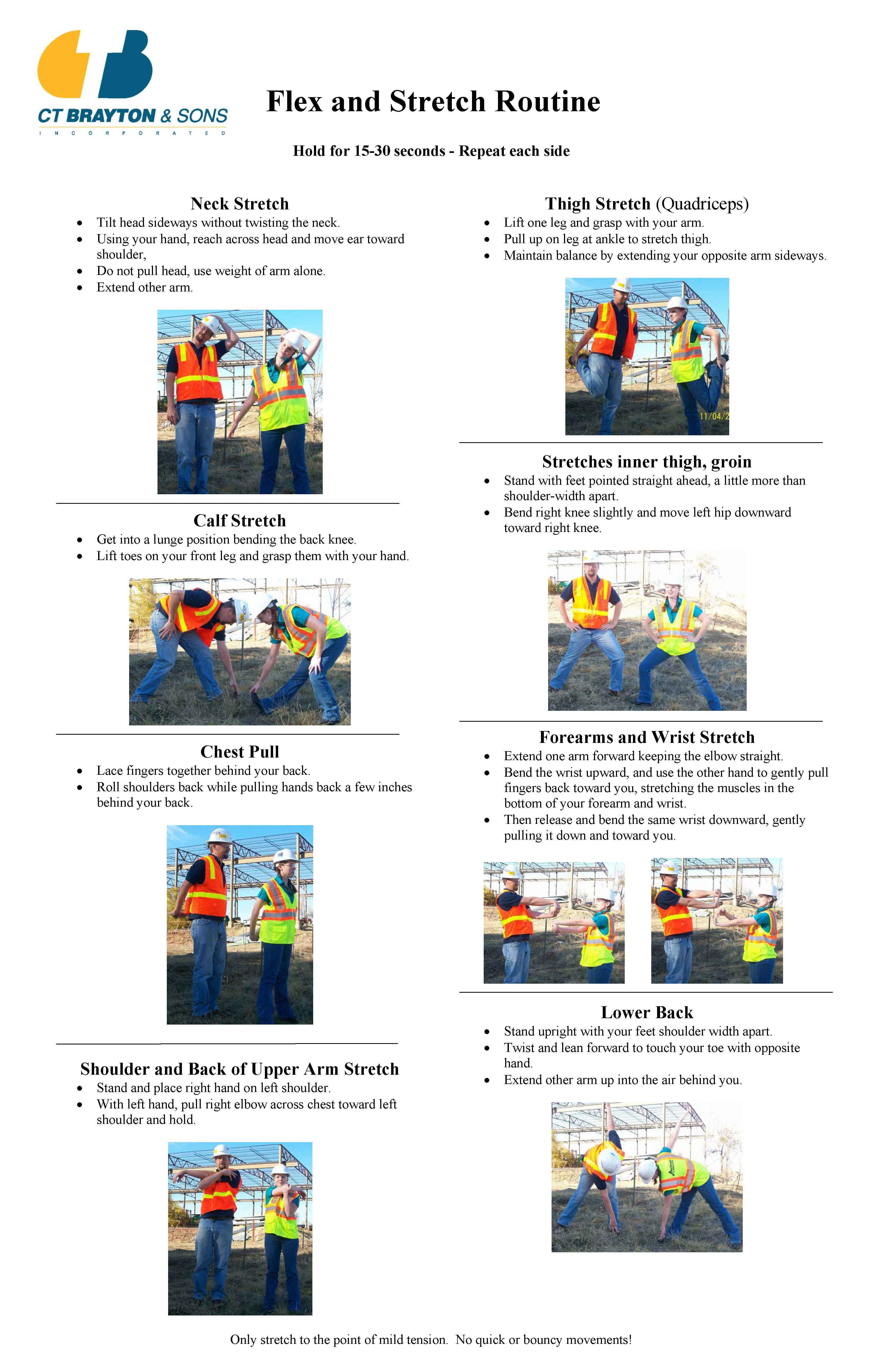 Stretch and Flex Program CT Brayton & Sons, Inc. General Contractors