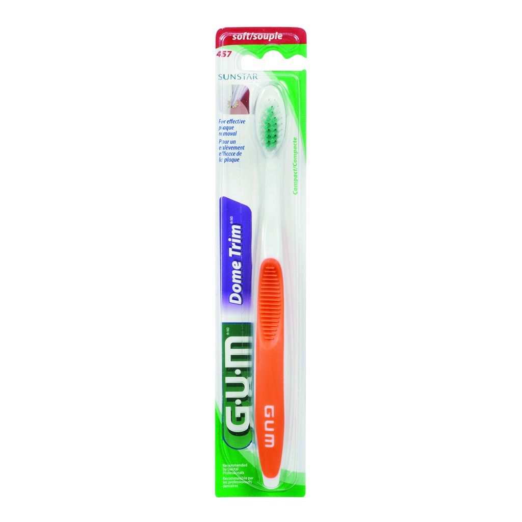Gum Dome Trim Toothbrush Compact Soft CTC Health