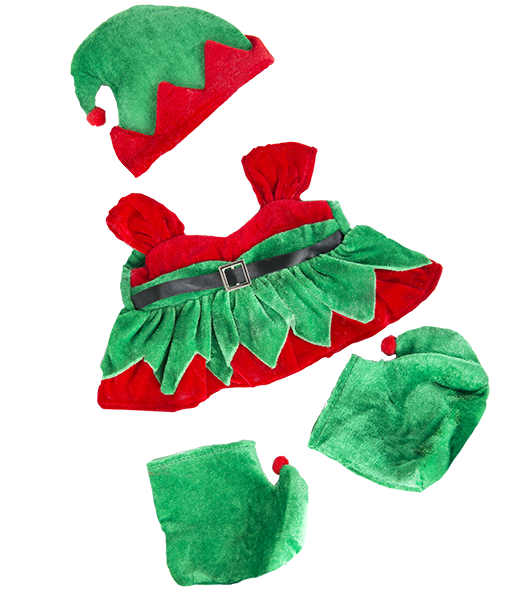 Christmas Elf Girl Outfit 16" ⋆ CT Creations