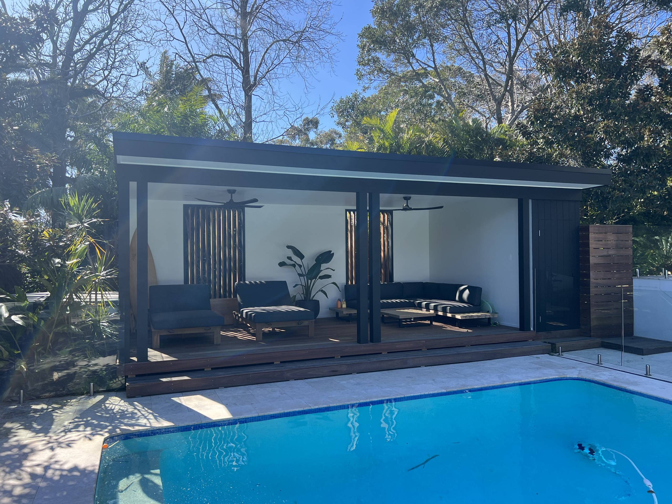 Bayview Pool House Pergola Christensen Timber Designs