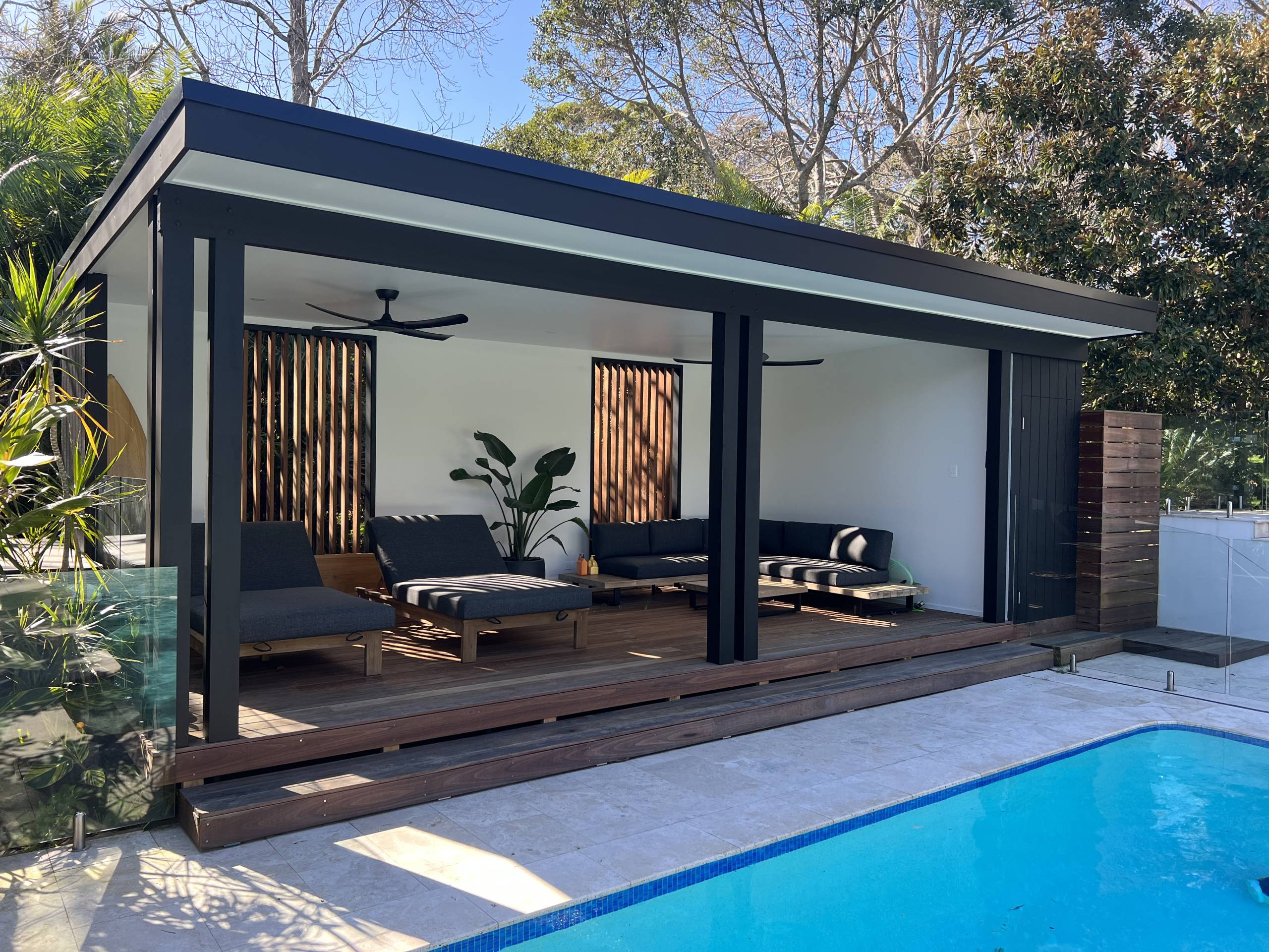 Bayview Pool House Pergola Christensen Timber Designs