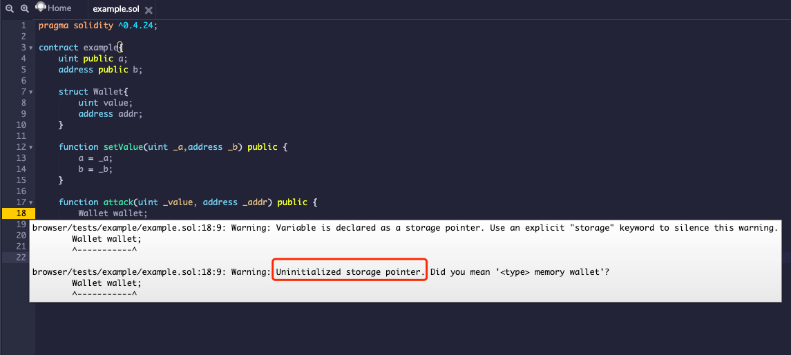 Uninitialized Storage Pointer CTF Wiki