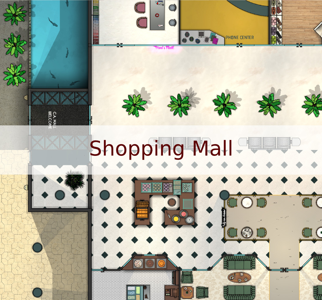 Shopping Mall 30 x 20 Cthulhu Architect