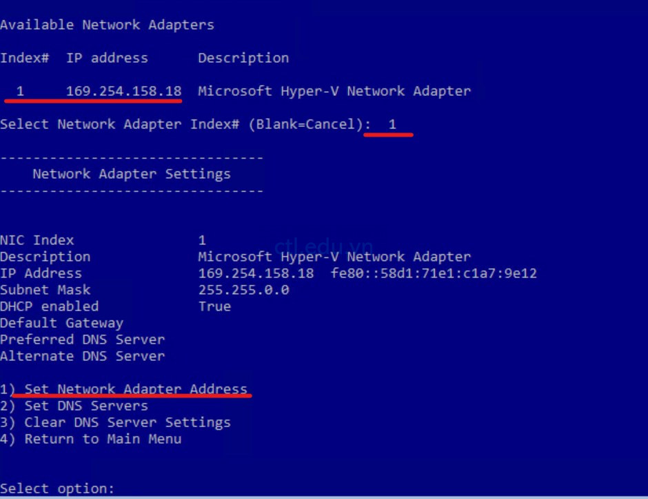 Cài và cấu Hình Server Core Module 1 Lab Windows Server 2016 ctl.edu.vn
