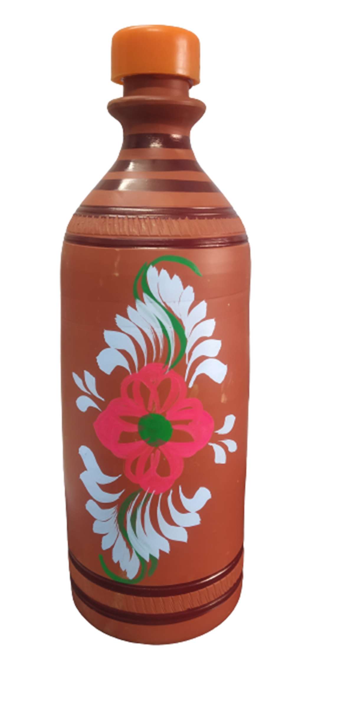 Self Cooling Hand Made Water Bottle, Clay Handmade Earthen EcoFriendly
