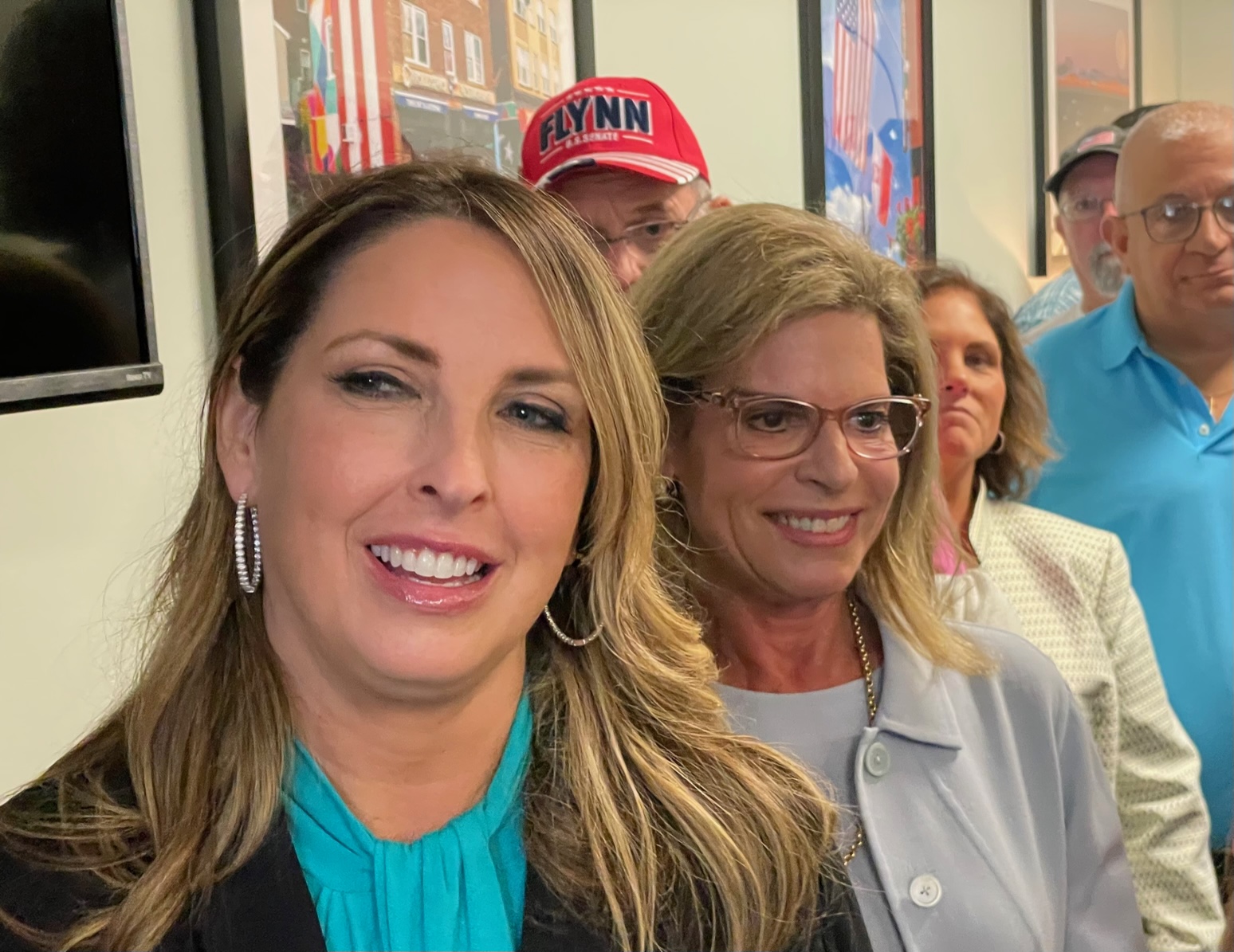 In CT visit, Ronna McDaniel stumps for Leora Levy, Logan