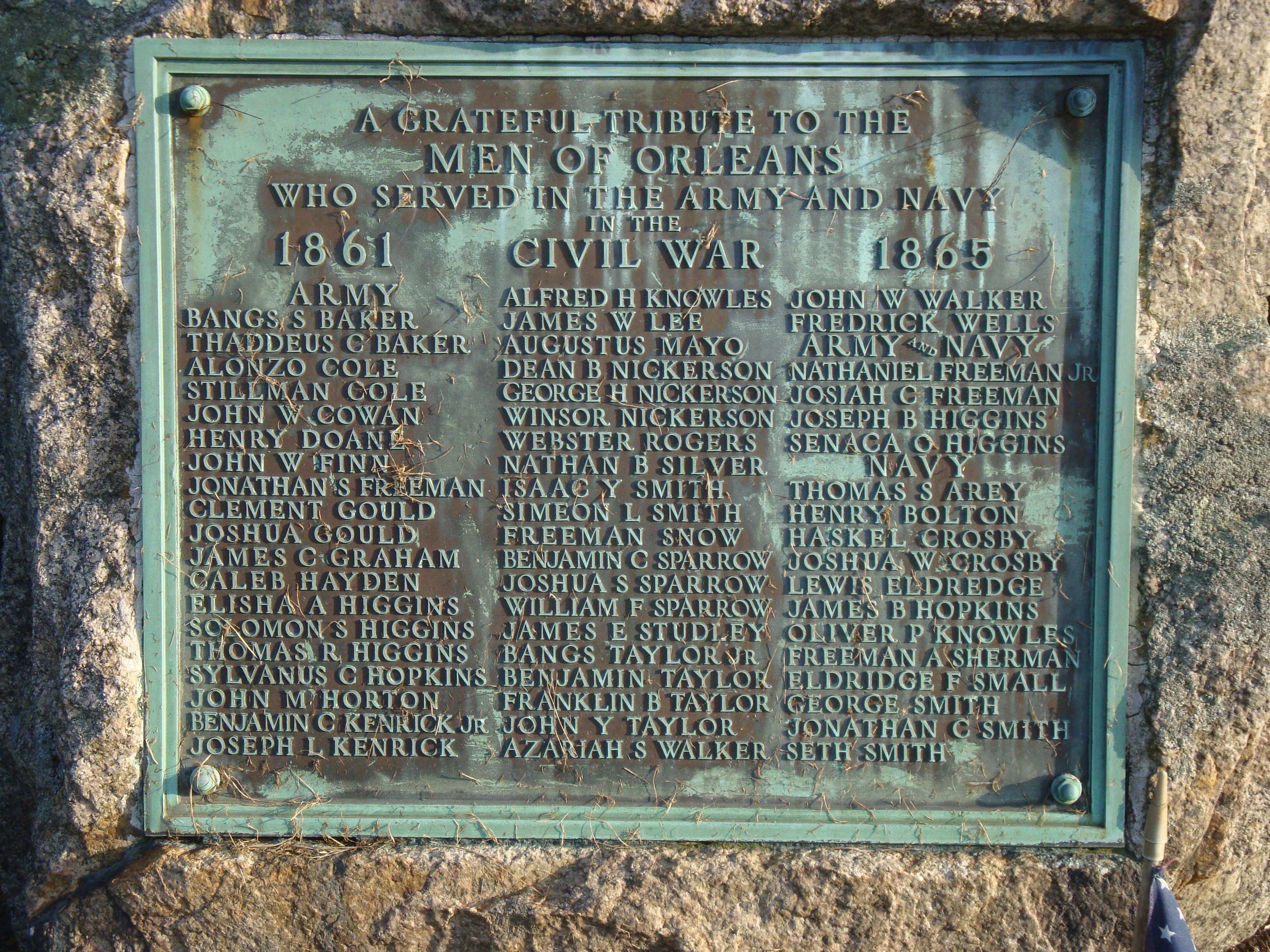 Civil War Monuments, Orleans, Mass. CT