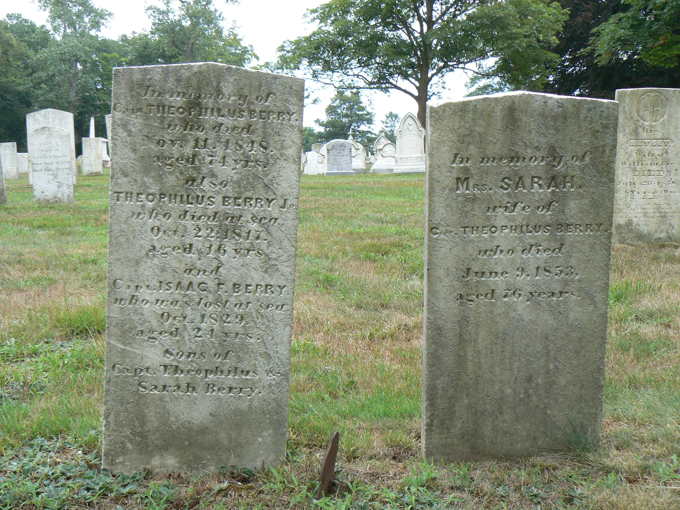Brewster Cemetery, Brewster, Mass. CT