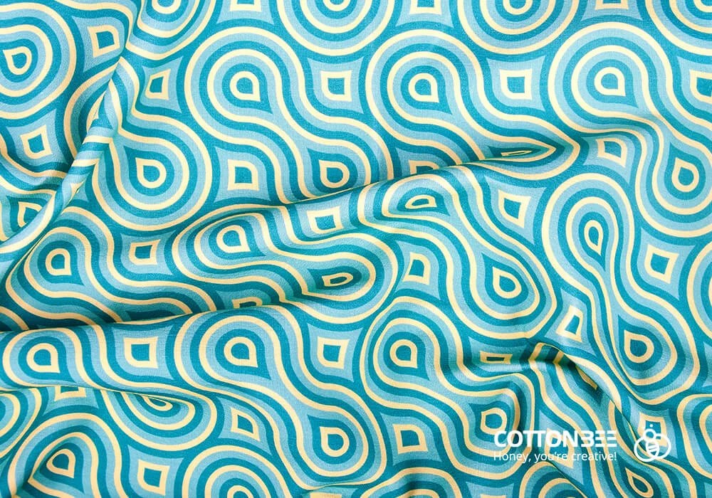Collection of '60s fabrics retro style with a modern twist