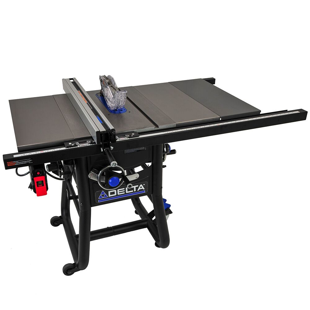 DELTA 365100T2 10″ Left Tilt Table Saw 30″ Rip Cast Iron Wings CT