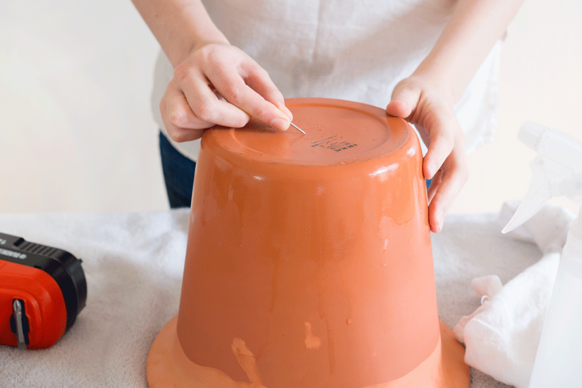 Holey Moly How to Add Drainage Holes to ALL Your Pots ctrl + curate