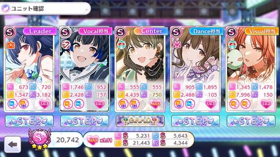 【シャニマス】2023/01/28 グレフェスTOP100 集計 GROUP A cttrなメモ帳