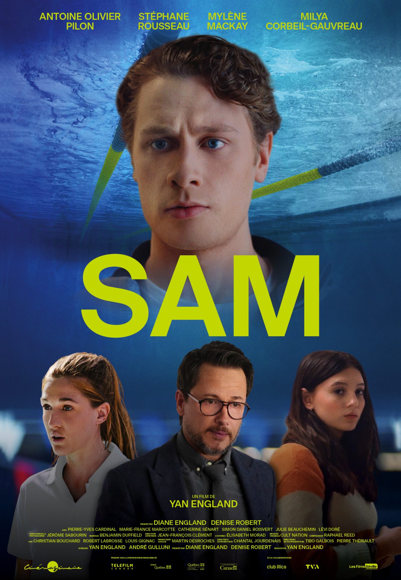 Découvrez l'affiche du film SAM de Yan England CTVM