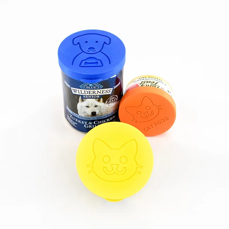 3D Printed Canned Pet Food Lids (4 pack) C23D Manufacturing