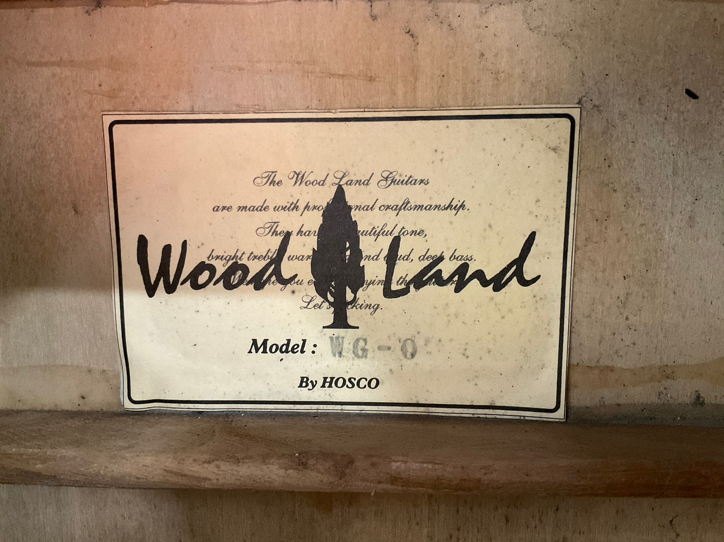 กีต้าร์โปร่ง WOOD LAND WG0 ร้านเครื่องดนตรีมือสองญี่ปุ่น Inspired