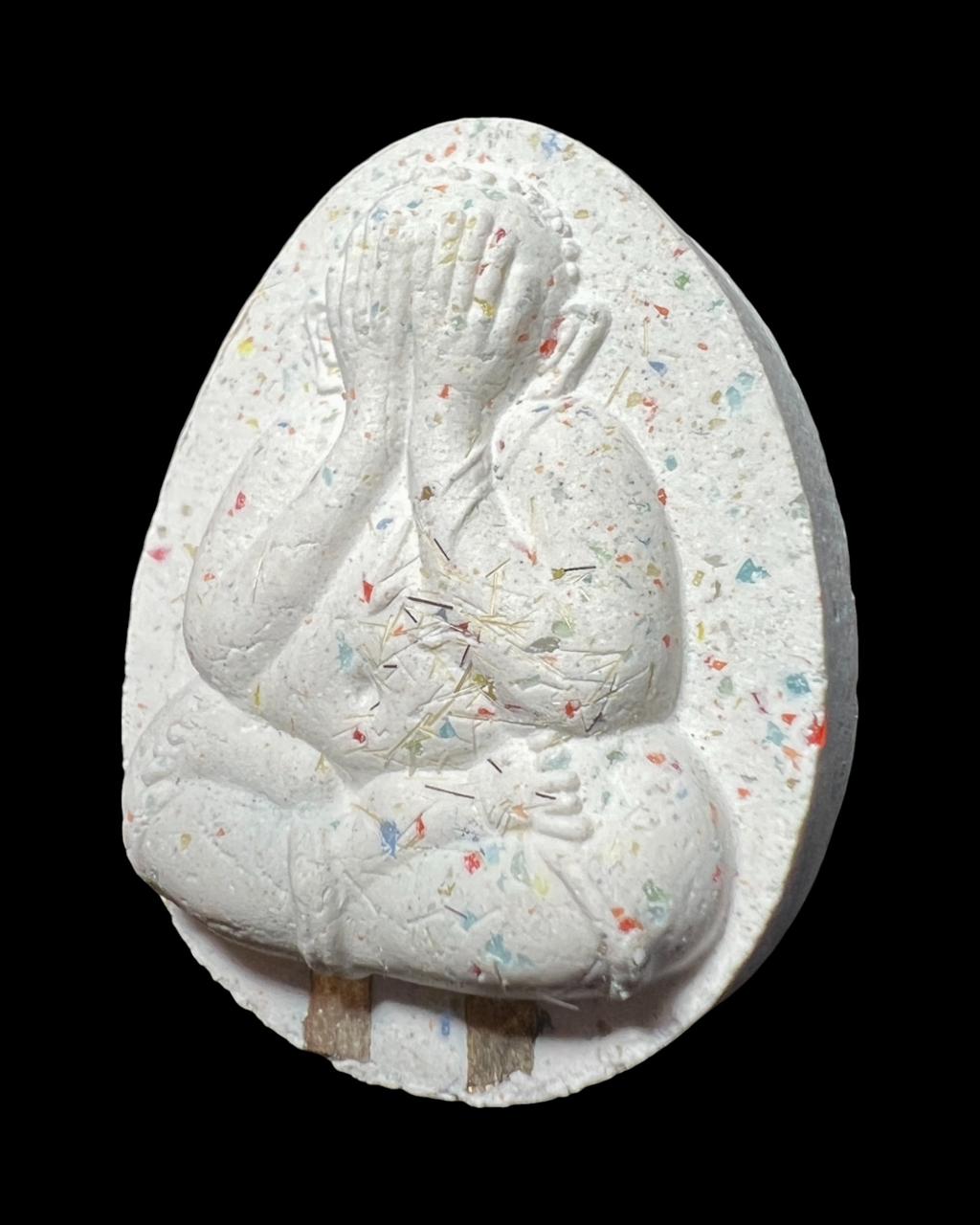 พระปิดตาจัมโบ้สองดวงดี (เนื้อผงธูปสีขาว) Great Fortune Phra Pidta Jumbo