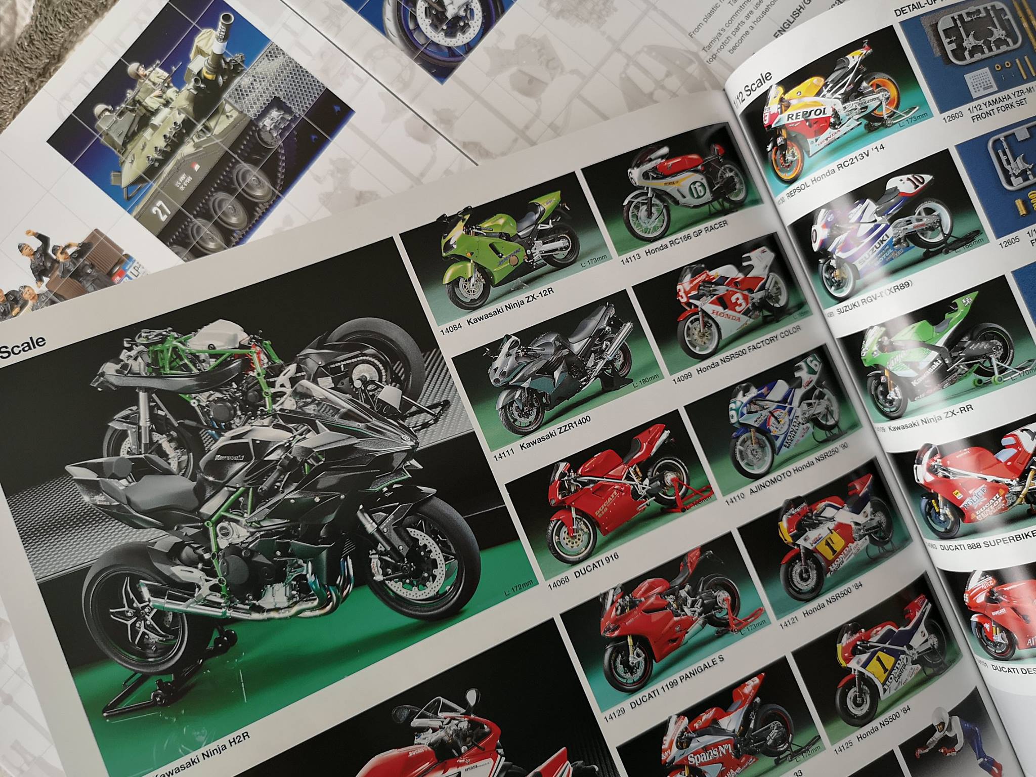 Tamiya 14084 Motorcycle Model 1/12 Scale Motorbike Ninja ZX12R Hobby