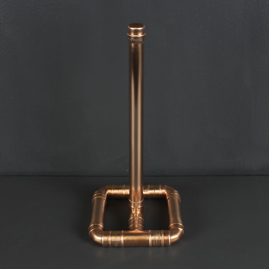 Copper Kitchen Roll Holder Made in Ireland Reclaimed Copper Cuando