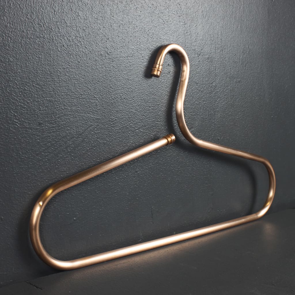 Copper Clothes Hanger Made in Ireland Reclaimed Materials Cuando
