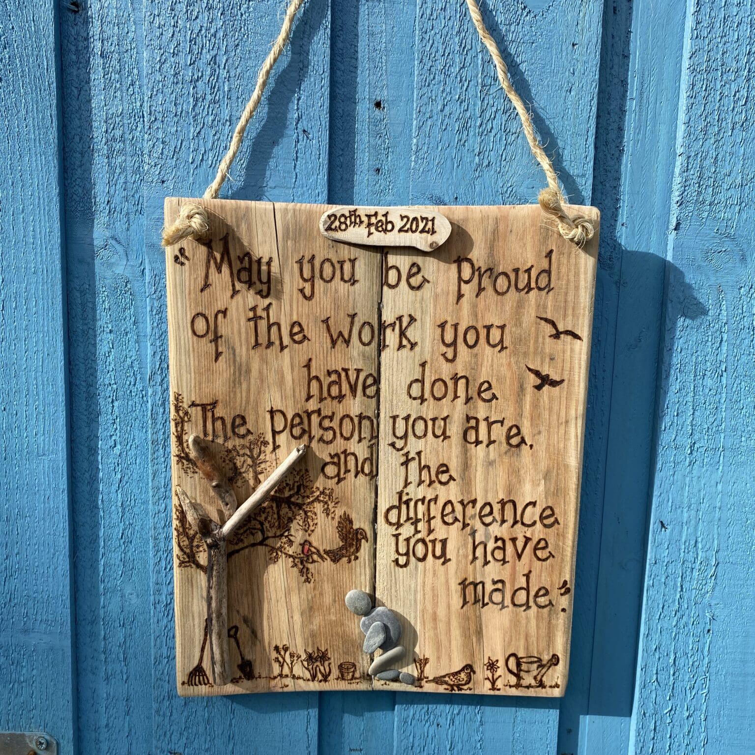 Personalised Retirement Gift Wooden Gifts Made in Ireland Cuando
