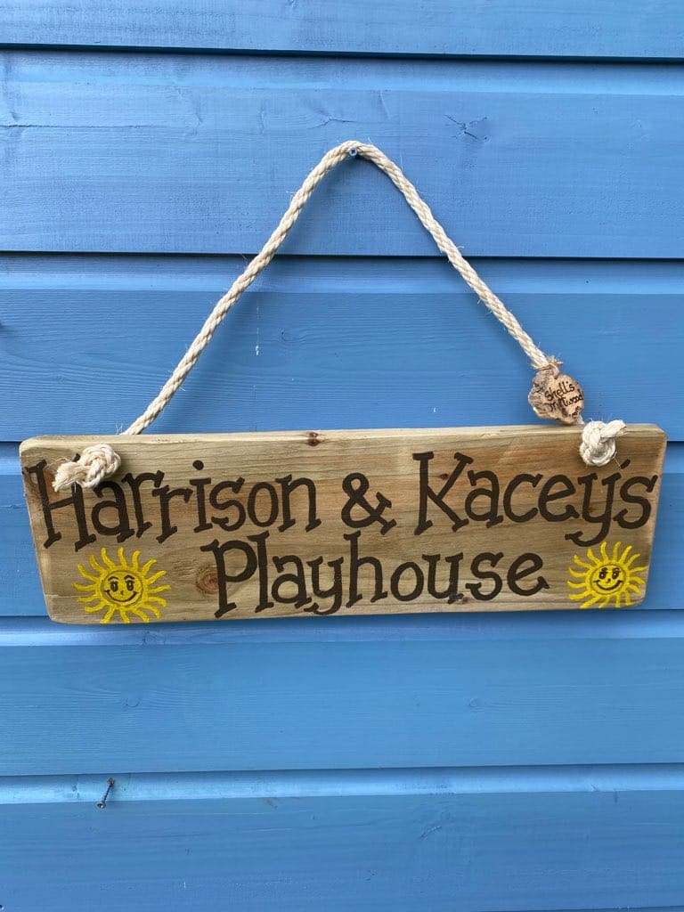 Personalised Playhouse Sign Made in Ireland Cuando