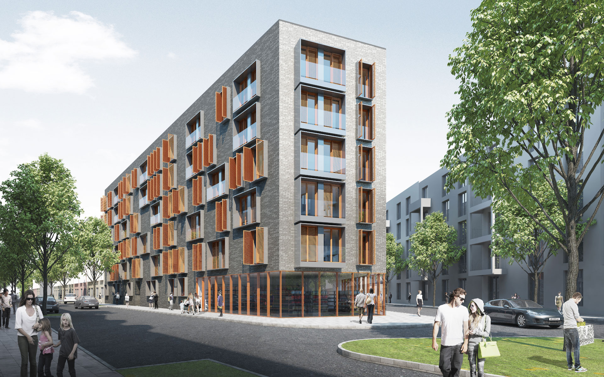 Visualisierung Beverstraße, Aachen Cube Real Estate