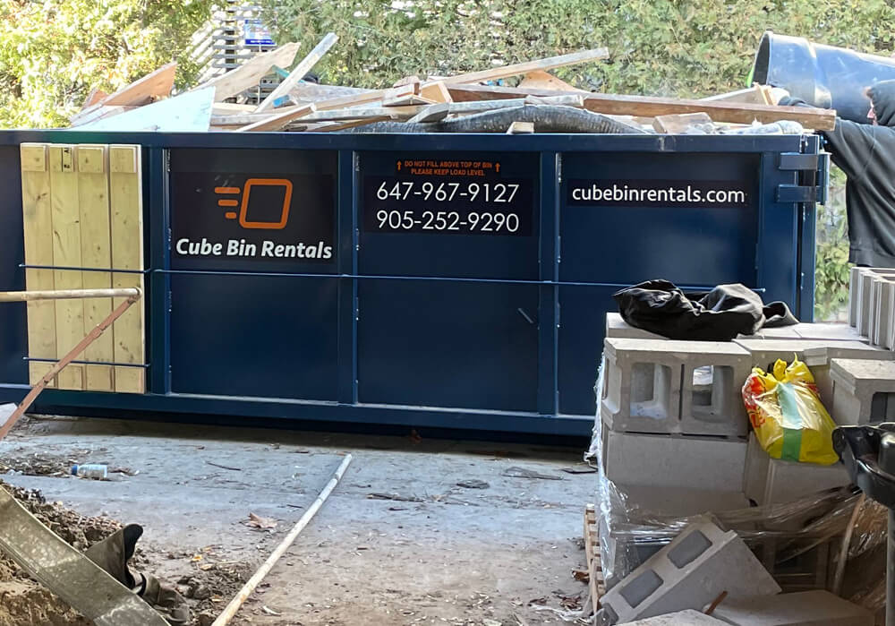 Bin Rentals for Landscaping Waste Cube Bin Rentals