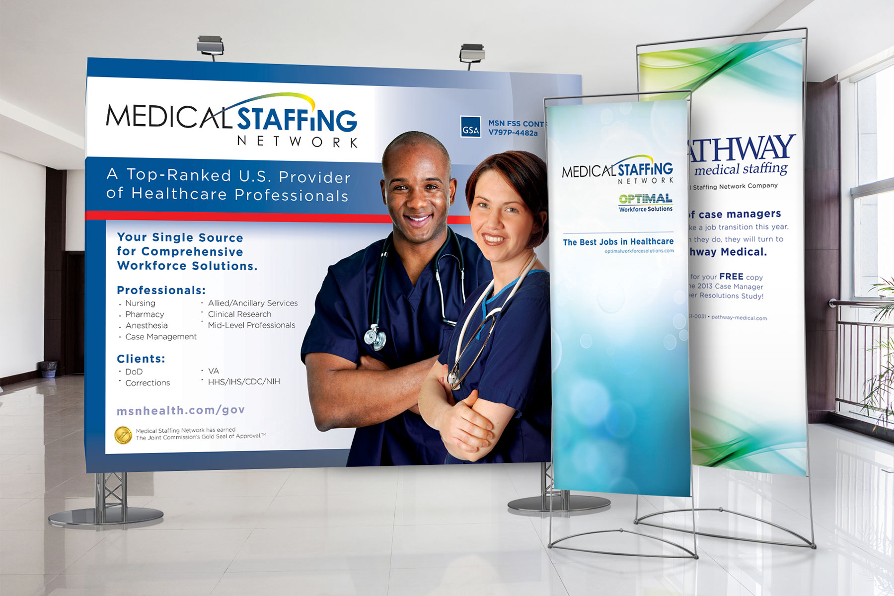 Medical Staffing Network Tradeshow Materials Cubicle Ninjas