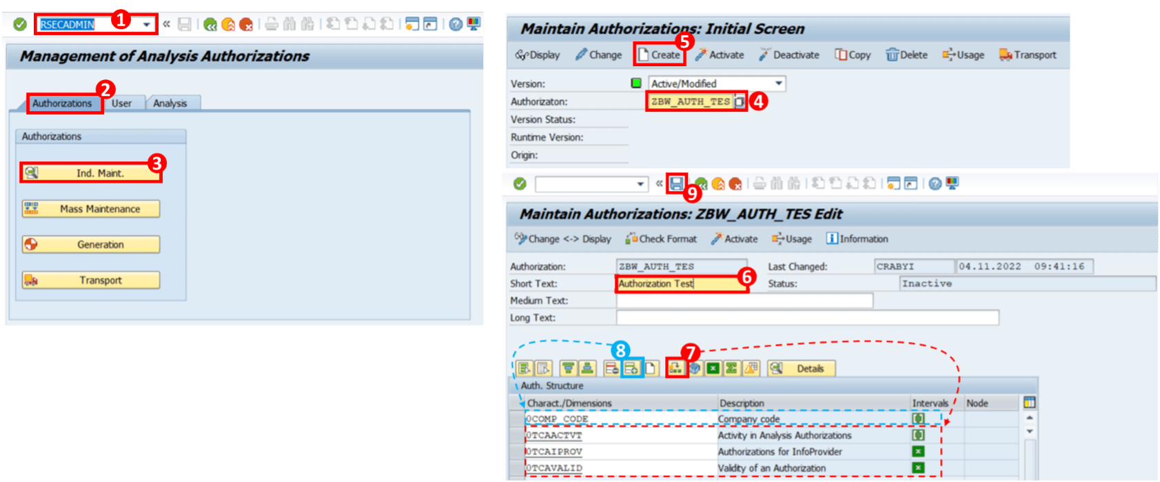 Authorization and Roles in SAP BW Cubis