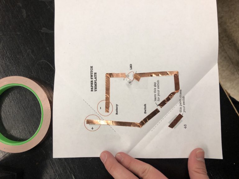 Copper Tape Paper Circuit ChampaignUrbana Community Fab Lab