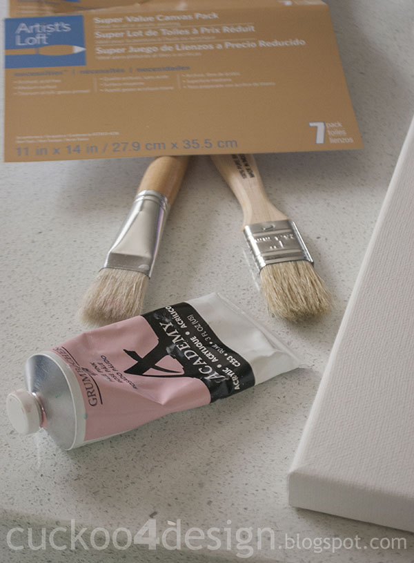 DIY brush stroke art Cuckoo4Design