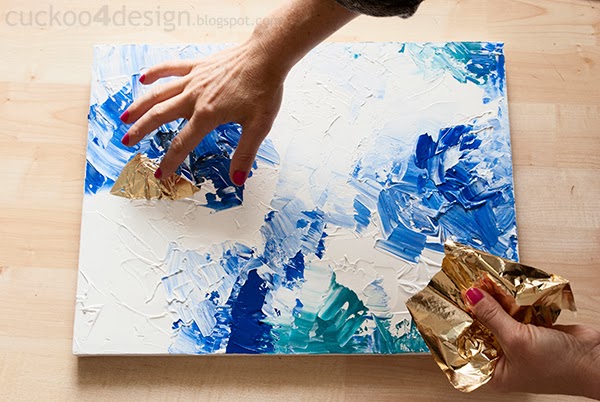 DIY Abstract Artwork Tutorial Cuckoo4Design