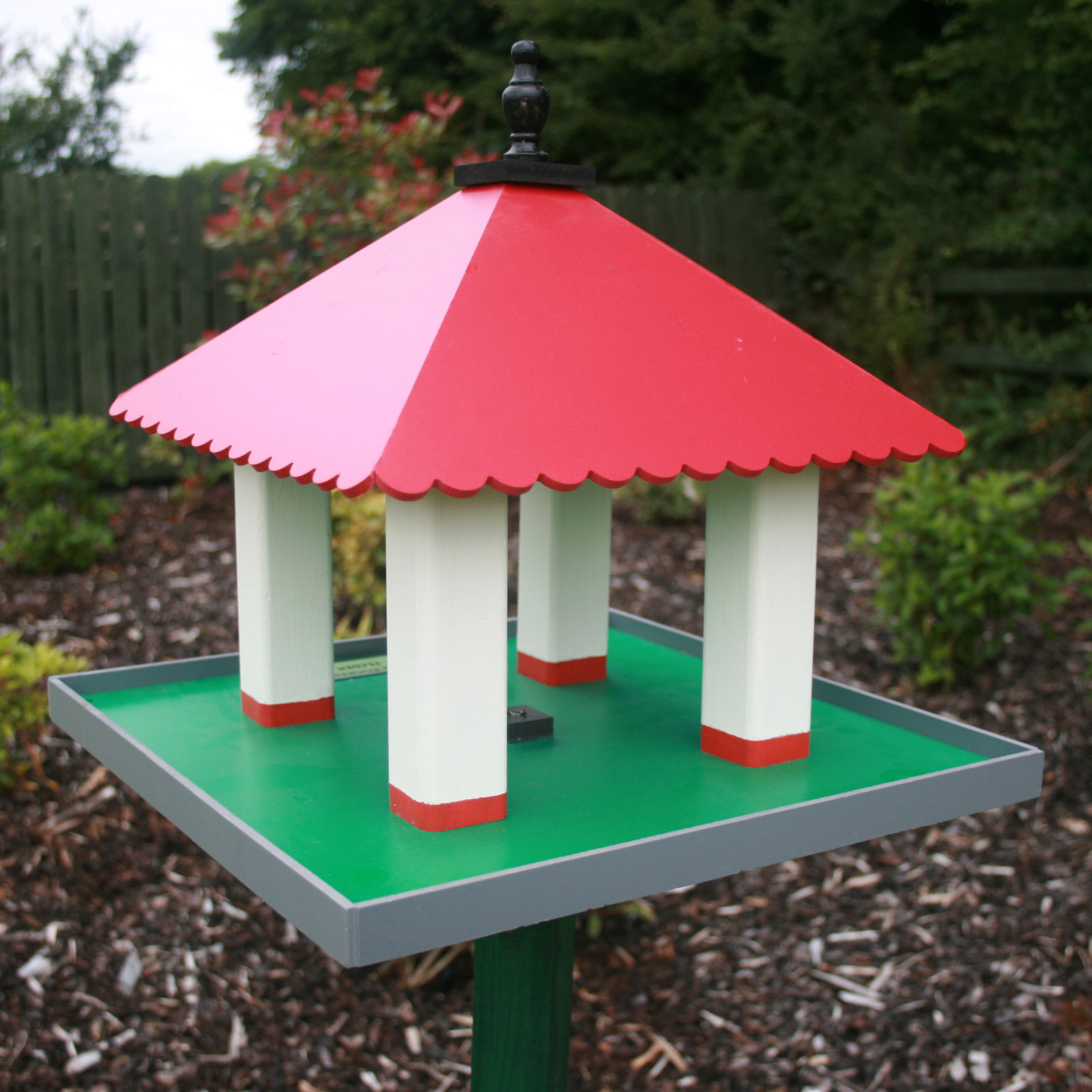 The Red Bird Feeder The Cuckoos Garden
